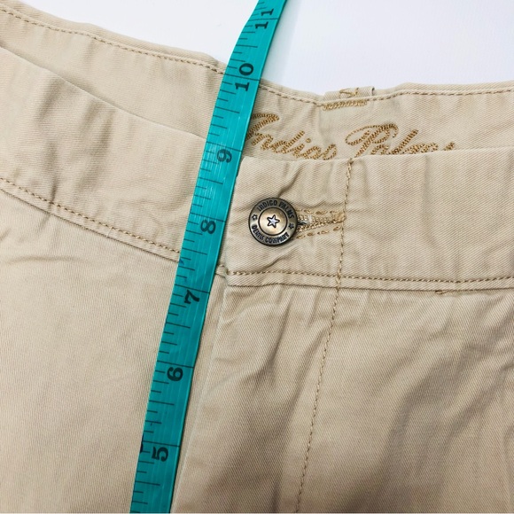 Indigo Palms Denim Company Mens Light Khaki Shorts Soft Material Zig Zag Sz 40 - Picture 12 of 13